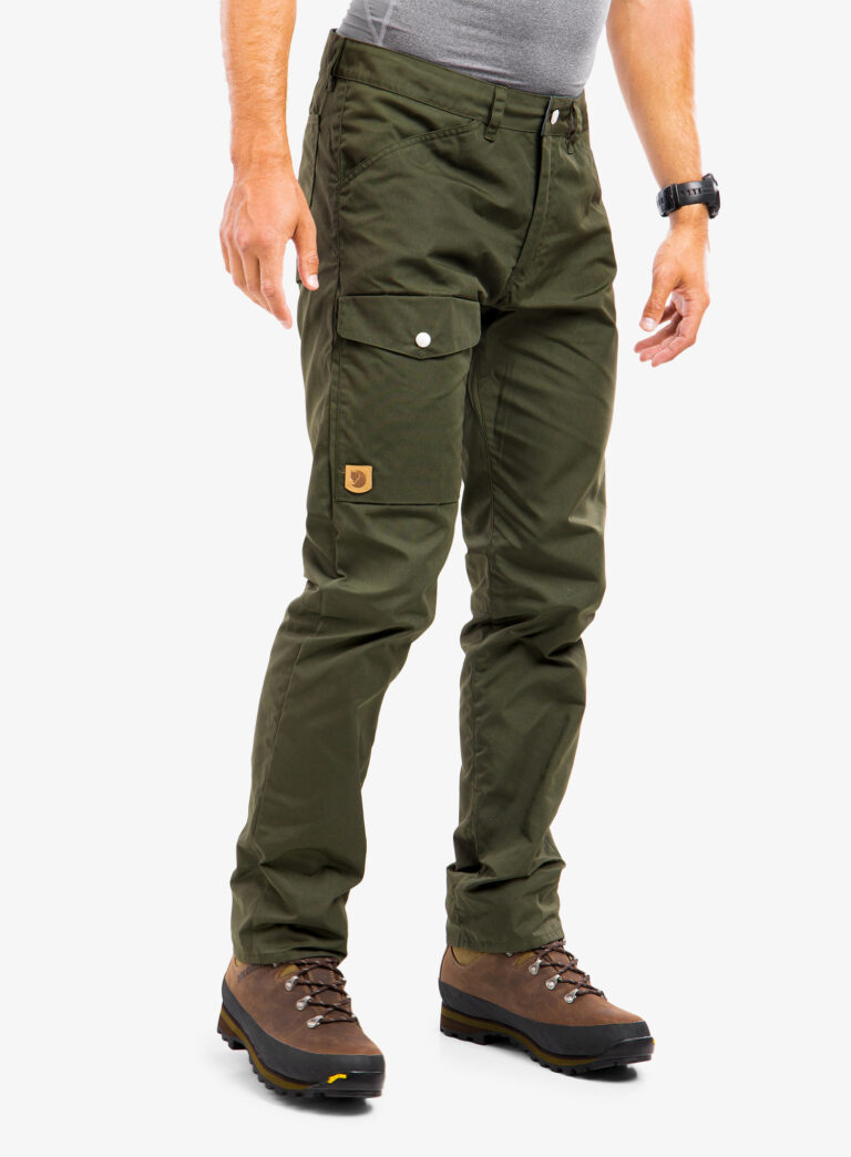 Cumpăra Pantaloni drumetie Fjallraven Greenland Jeans Regular - deep forest