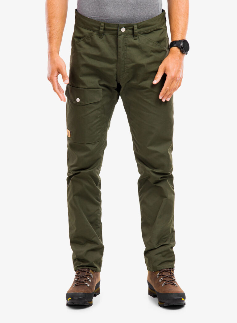 Pantaloni drumetie Fjallraven Greenland Jeans Regular - deep forest