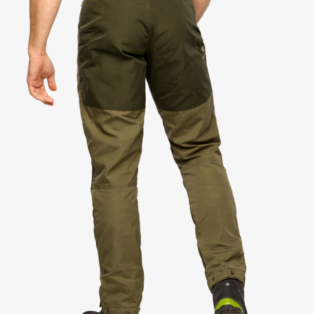 Pantaloni drumetie Fjallraven Greenland Trail Trousers - laurel green/deep forest preţ