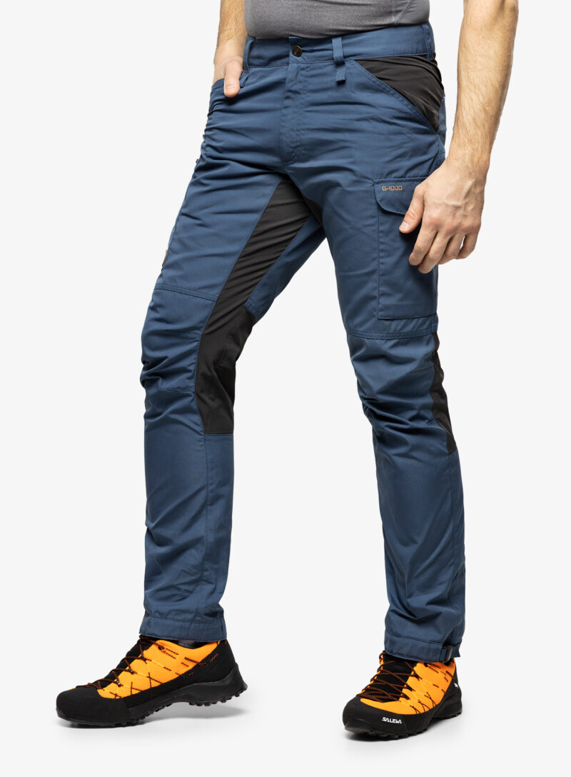 Cumpăra Pantaloni drumetie Fjallraven Kaipak Trousers - uncle blue/grey