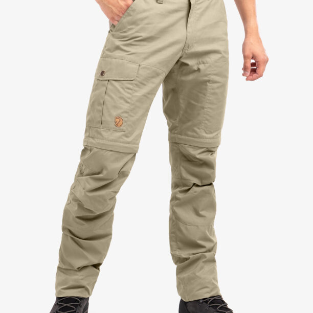 Preţ Pantaloni drumetie Fjallraven Karl Pro Zip-off Trousers - savanna