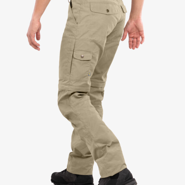 Original Pantaloni drumetie Fjallraven Karl Pro Zip-off Trousers - savanna