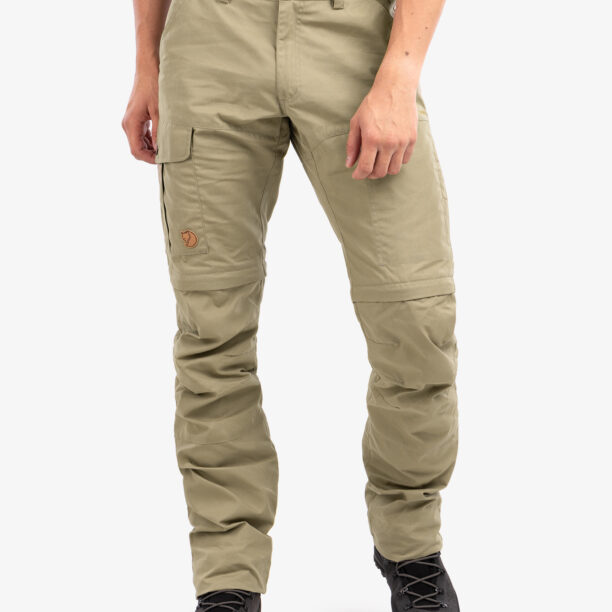 Pantaloni drumetie Fjallraven Karl Pro Zip-off Trousers - savanna