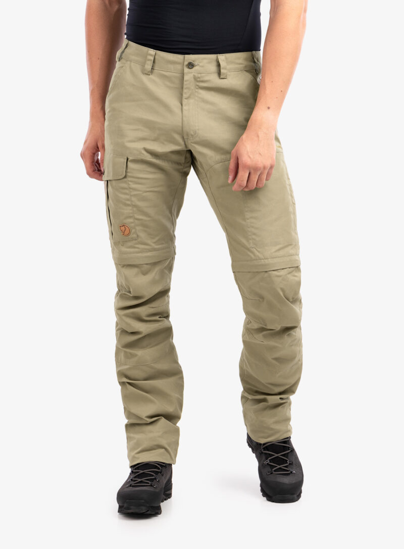 Pantaloni drumetie Fjallraven Karl Pro Zip-off Trousers - savanna