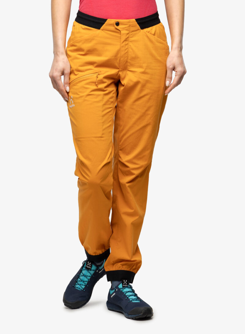 Cumpăra Pantaloni drumetie femei Haglofs L.I.M Fuse Pant - desert yellow