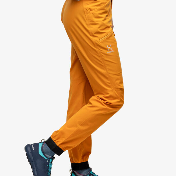 Original Pantaloni drumetie femei Haglofs L.I.M Fuse Pant - desert yellow