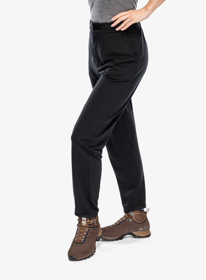 Original Pantaloni drumetie femei Icebreaker Merino IB X TNF Pants - black