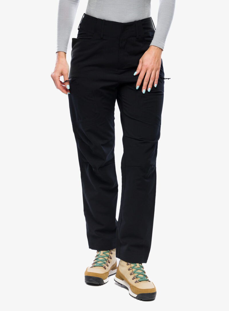 Pantaloni drumetie femei Icebreaker Merino Shell+ Pants - black