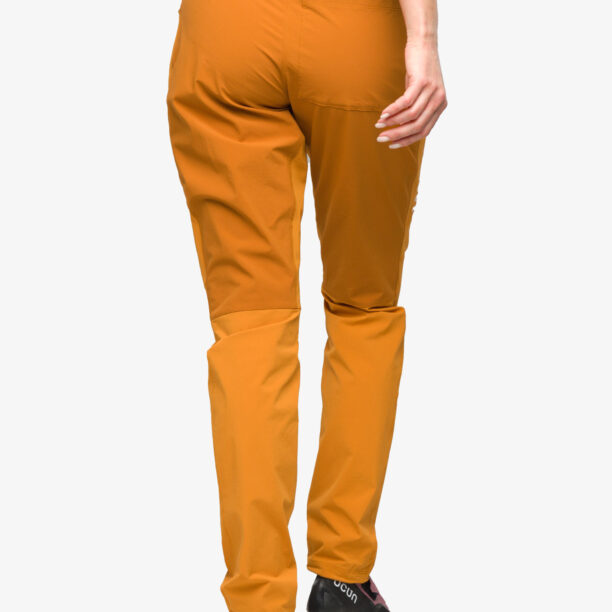 Pantaloni escalada femei Haglofs ROC Lite Slim Pant - desert yellow/golden brown preţ