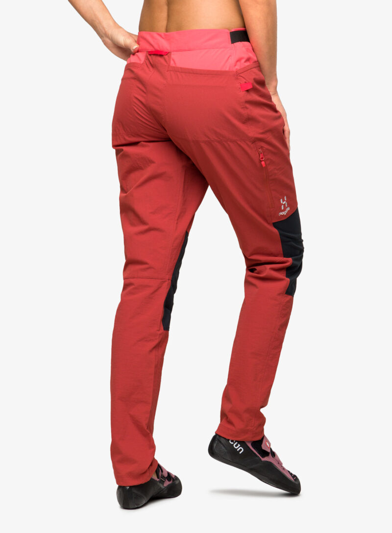 Pantaloni escalada femei Haglofs ROC Spitz Pant - corrosion/poppy red preţ