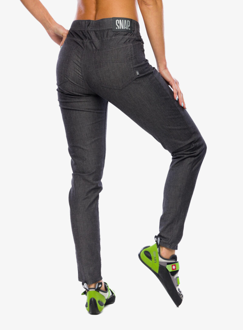 Preţ Pantaloni escalada femei SNAP Skinny Jean Pants - black denim