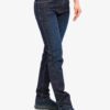 Pantaloni femei DUER Fireside Denim Slim Straight - dark stone