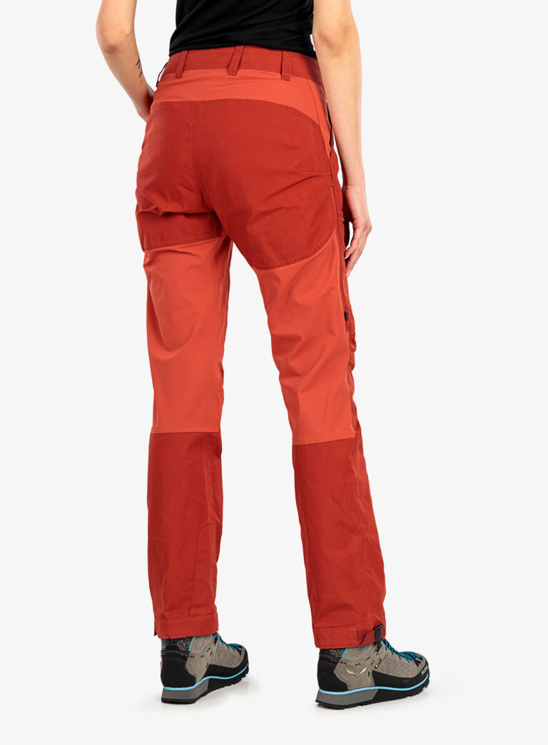 Pantaloni femei Fjallraven Abisko Lite Trekking Trs Reg - cabin red-rowan red preţ