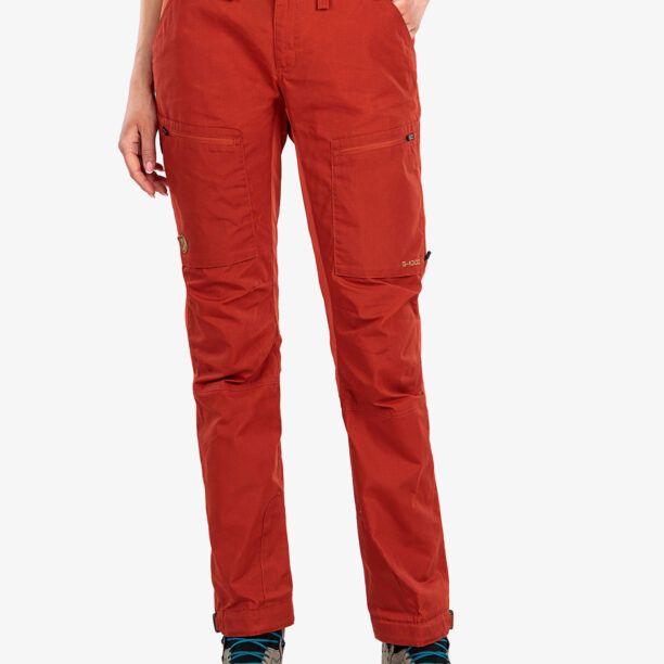 Cumpăra Pantaloni femei Fjallraven Abisko Lite Trekking Trs Reg - cabin red-rowan red