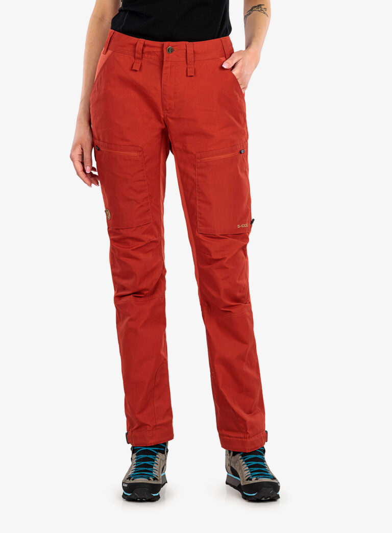 Cumpăra Pantaloni femei Fjallraven Abisko Lite Trekking Trs Reg - cabin red-rowan red