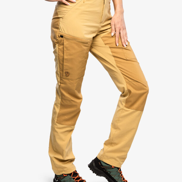 Cumpăra Pantaloni femei Fjallraven Abisko Midsummer Trousers Reg - dune beige/brown