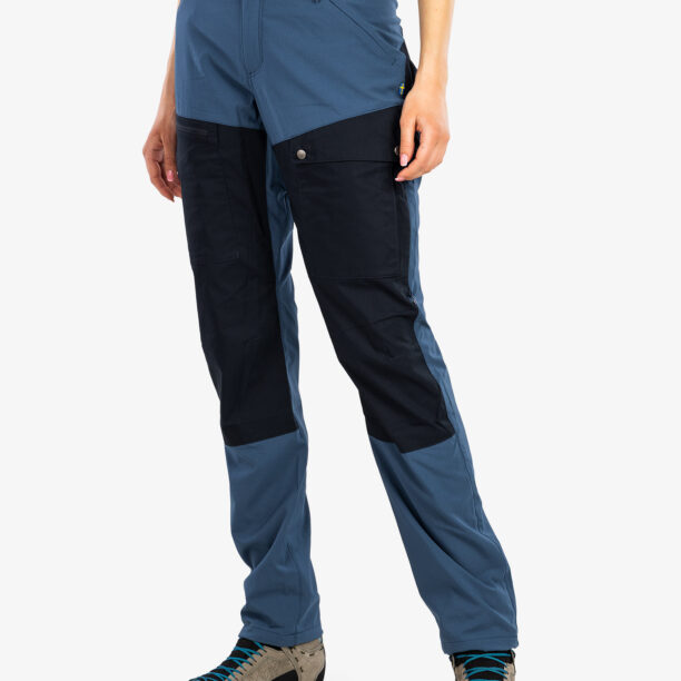 Original Pantaloni femei Fjallraven Abisko Midsummer Trs  - indigo blue-dark navy