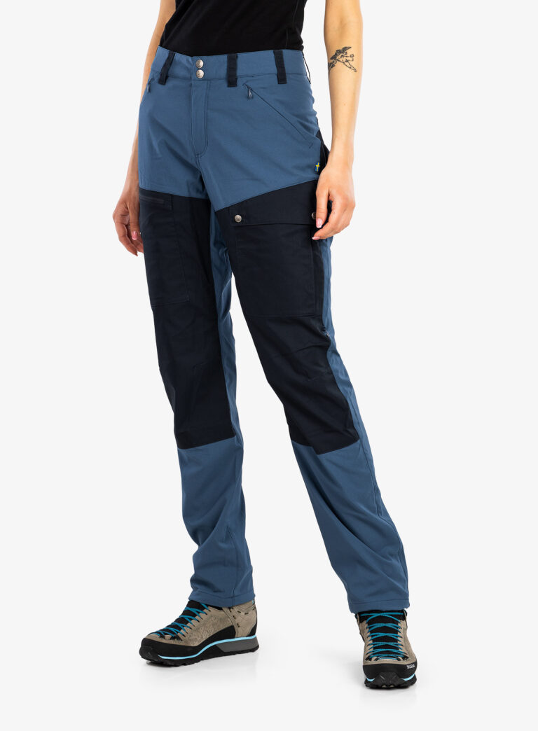 Original Pantaloni femei Fjallraven Abisko Midsummer Trs  - indigo blue-dark navy