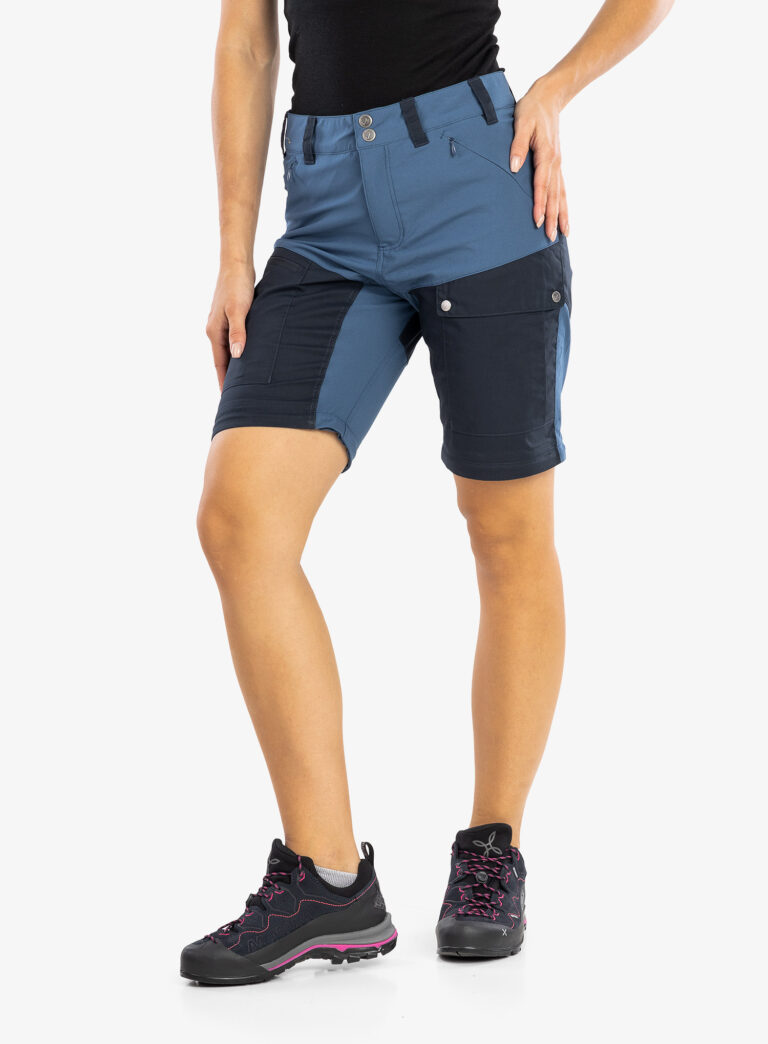 Pantaloni femei Fjallraven Abisko Midsummer Zip Off Trousers  - indigo blue/dark navy preţ