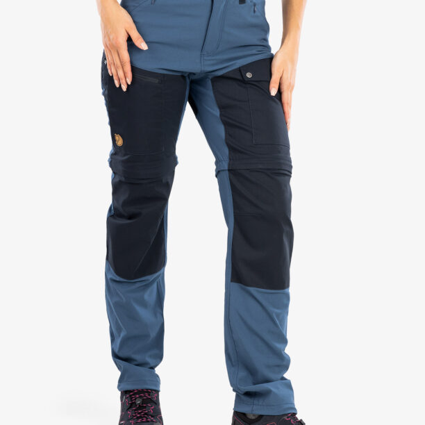 Preţ Pantaloni femei Fjallraven Abisko Midsummer Zip Off Trousers  - indigo blue/dark navy