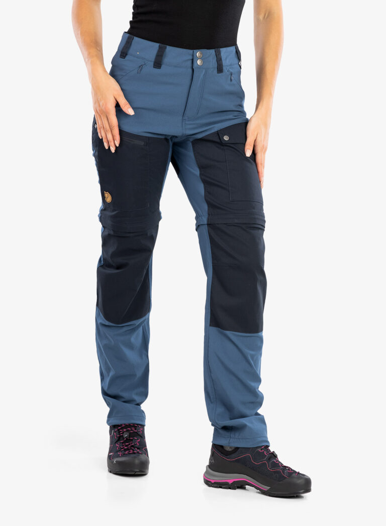 Preţ Pantaloni femei Fjallraven Abisko Midsummer Zip Off Trousers  - indigo blue/dark navy