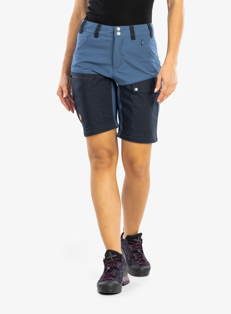 Original Pantaloni femei Fjallraven Abisko Midsummer Zip Off Trousers  - indigo blue/dark navy