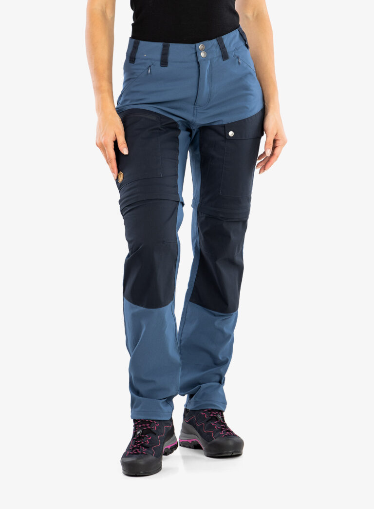 Pantaloni femei Fjallraven Abisko Midsummer Zip Off Trousers  - indigo blue/dark navy