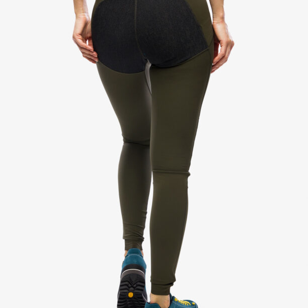 Pantaloni femei Fjallraven Abisko Trekking Tights HD - deep forest preţ