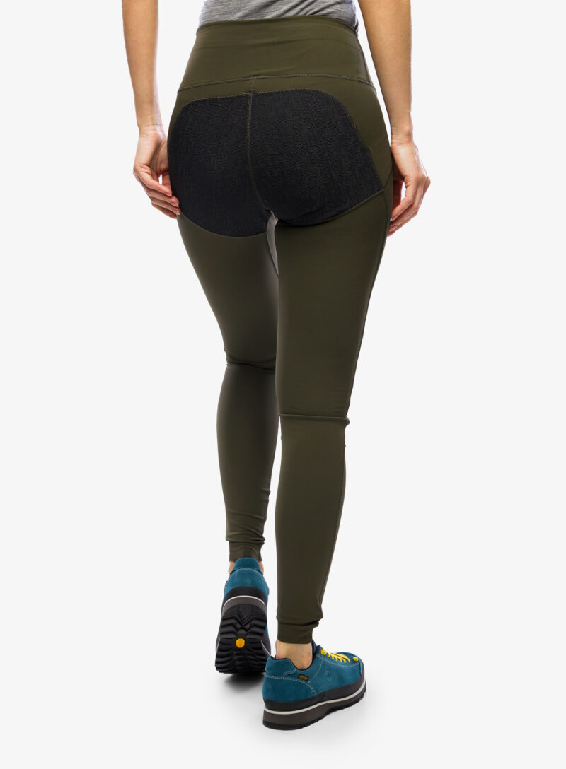 Pantaloni femei Fjallraven Abisko Trekking Tights HD - deep forest preţ