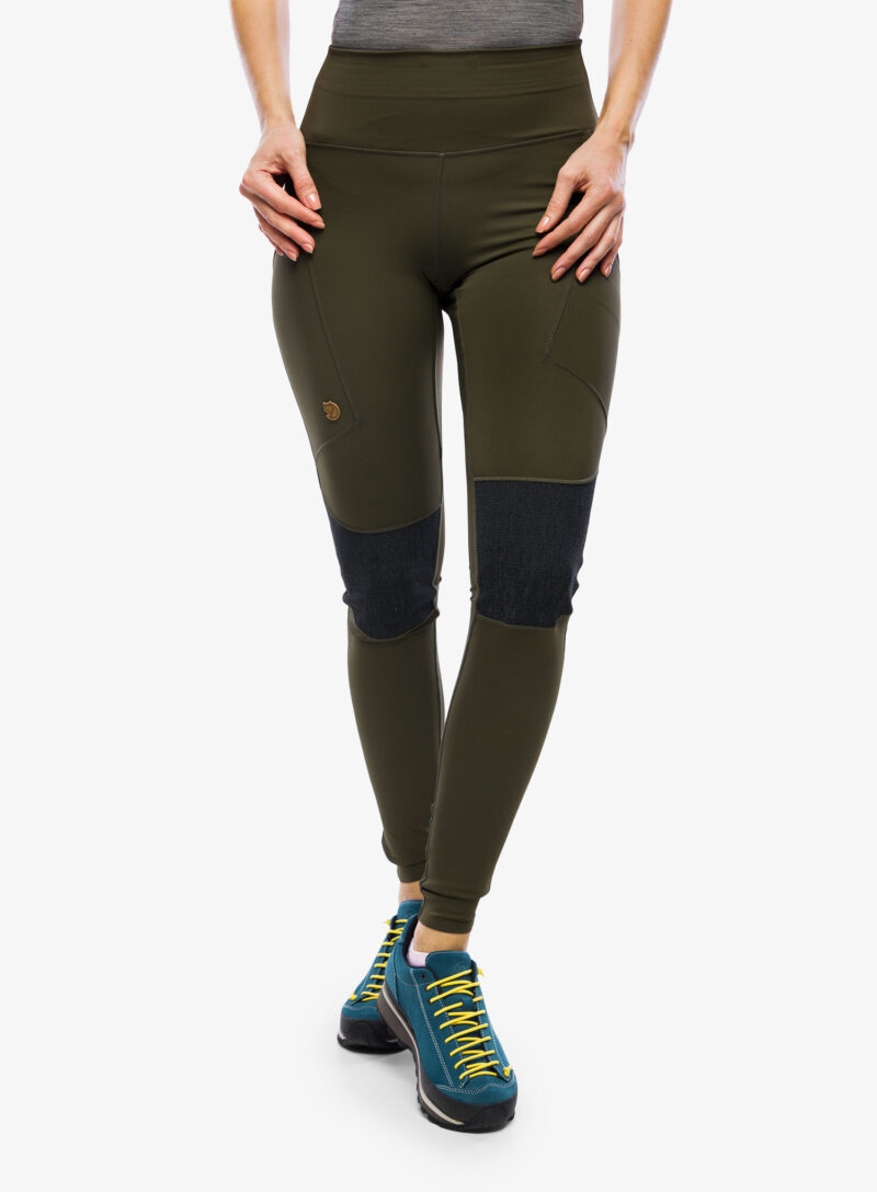 Cumpăra Pantaloni femei Fjallraven Abisko Trekking Tights HD - deep forest