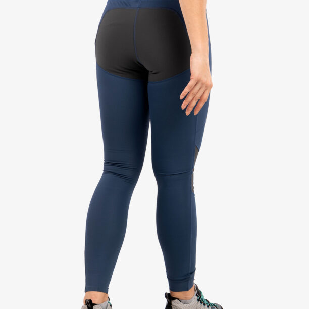 Pantaloni femei Fjallraven Abisko Trekking Tights Pro  - indigo blue/iron grey preţ