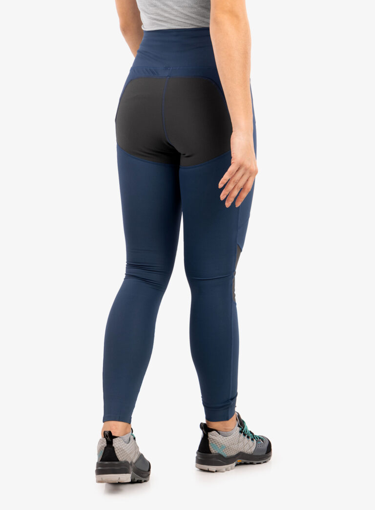 Pantaloni femei Fjallraven Abisko Trekking Tights Pro  - indigo blue/iron grey preţ