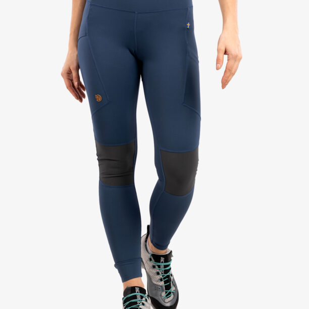 Pantaloni femei Fjallraven Abisko Trekking Tights Pro  - indigo blue/iron grey