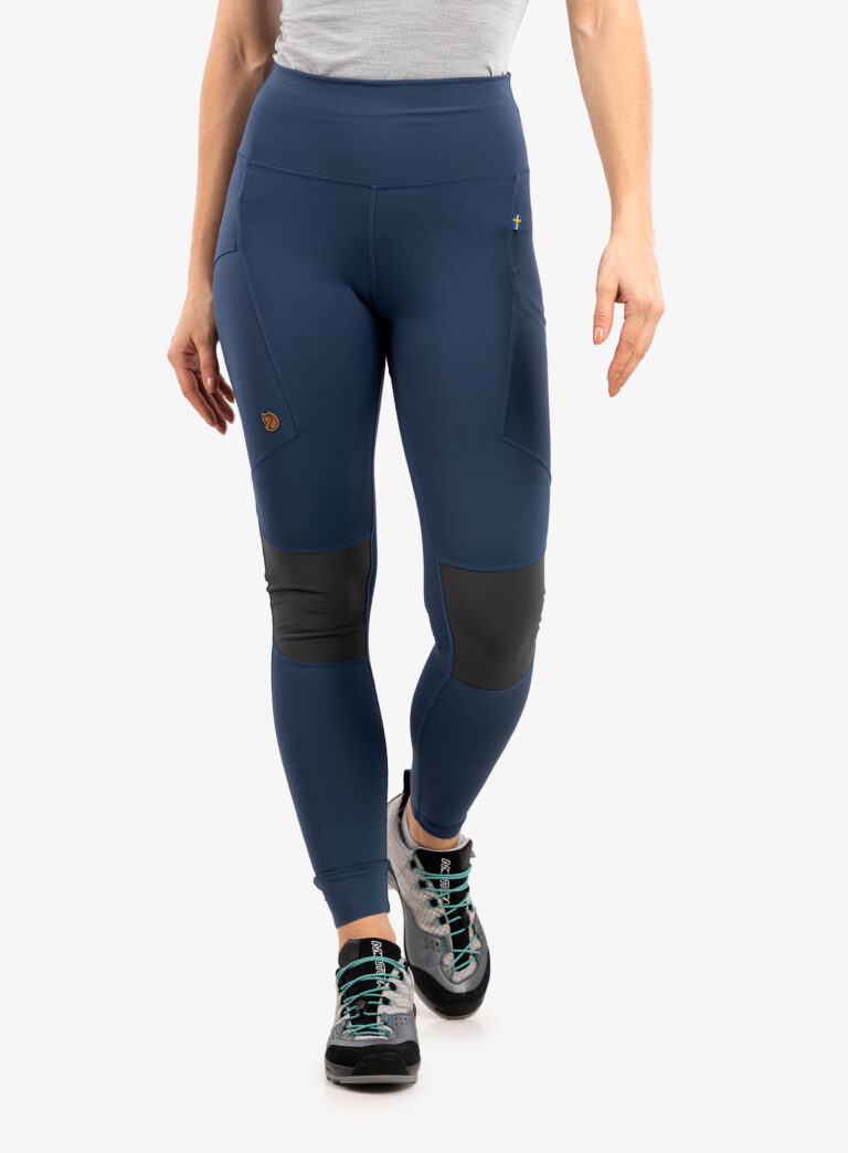 Pantaloni femei Fjallraven Abisko Trekking Tights Pro  - indigo blue/iron grey