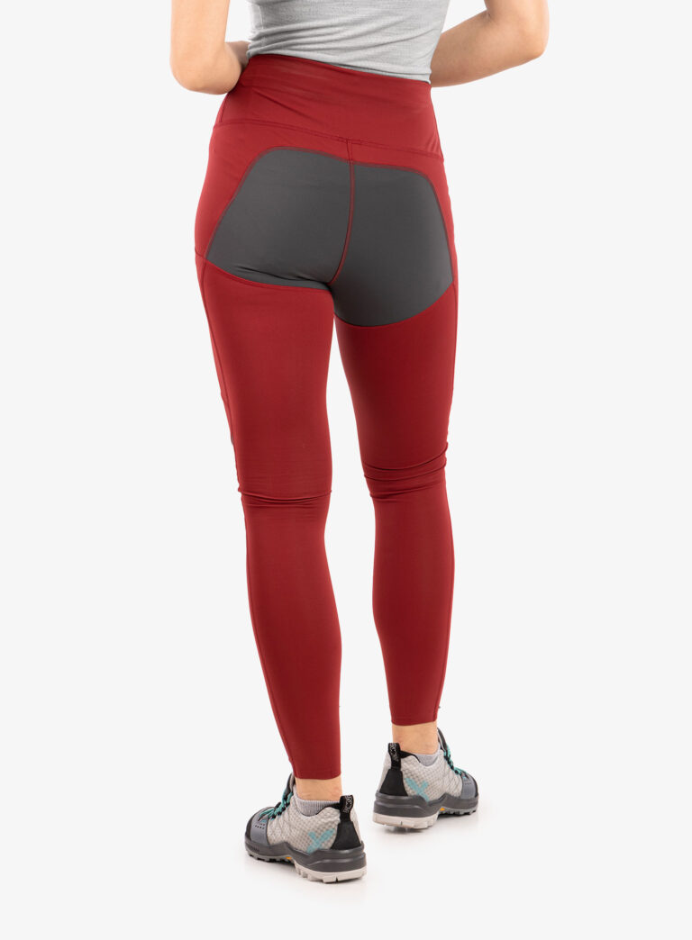 Preţ Pantaloni femei Fjallraven Abisko Trekking Tights Pro  - pomegranate red/iron grey