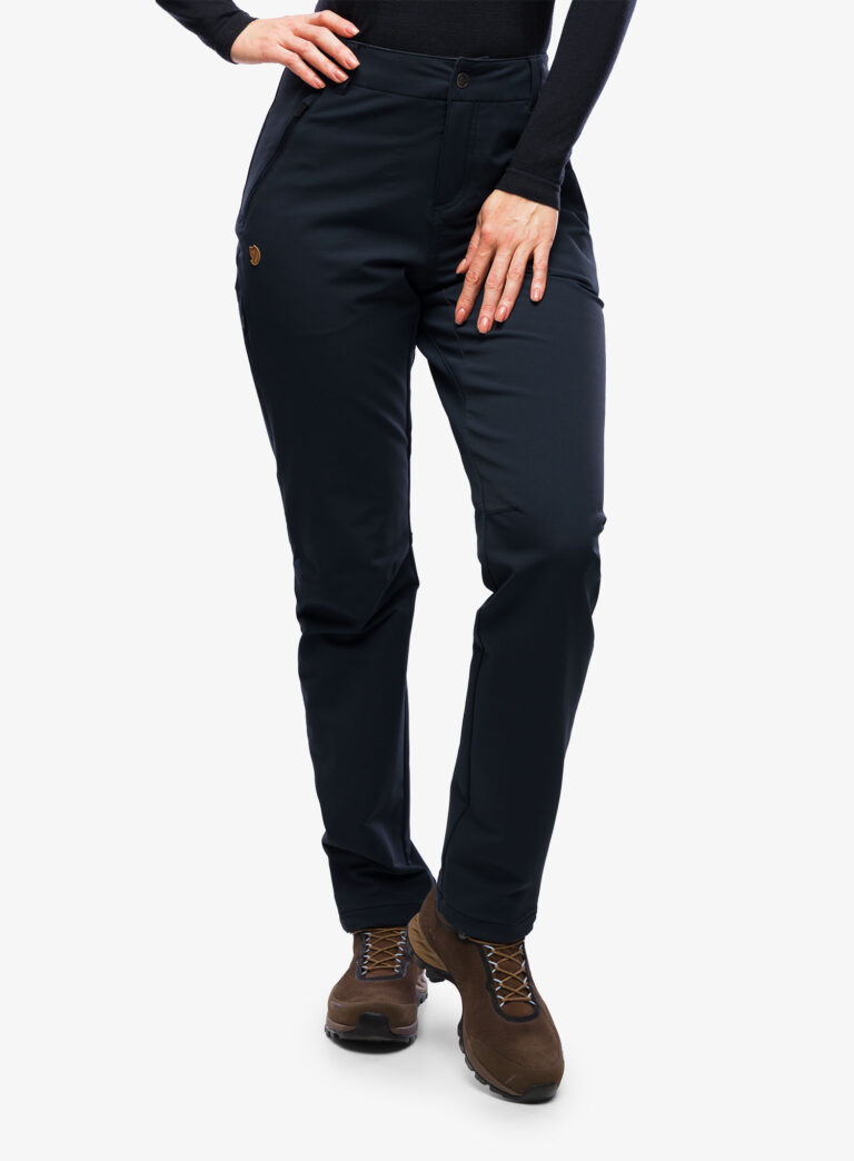 Pantaloni femei Fjallraven Abisko Winter Stretch Trousers W - dark navy