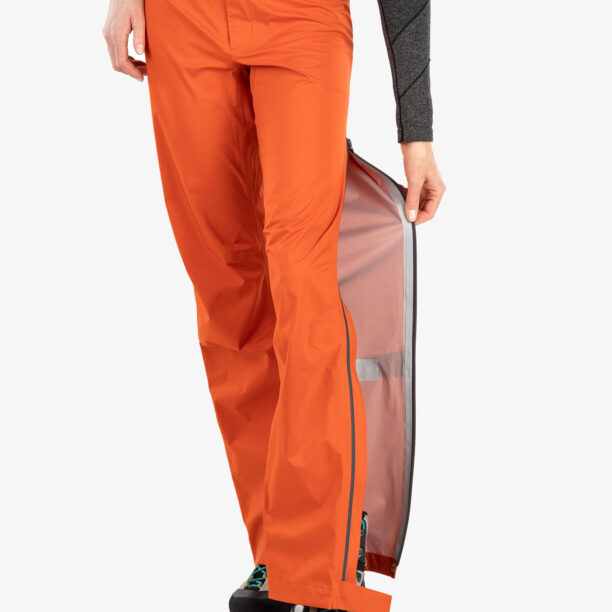 Original Pantaloni femei Fjallraven Bergtagen Lite Eco-Shell Trs  - hokkaido orange