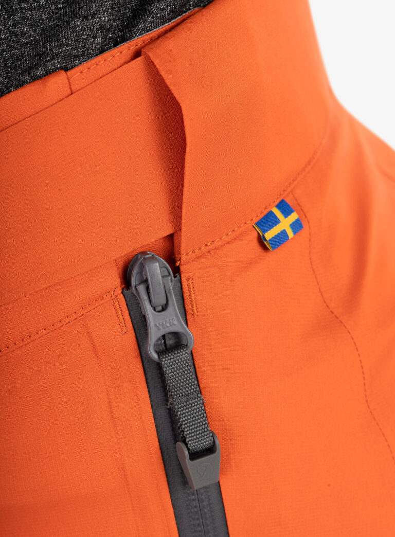 Pantaloni femei Fjallraven Bergtagen Lite Eco-Shell Trs  - hokkaido orange - imagine 6