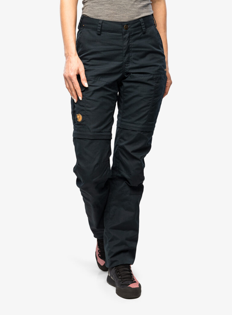 Pantaloni femei Fjallraven Karla Pro Zip-off Trousers - dark navy