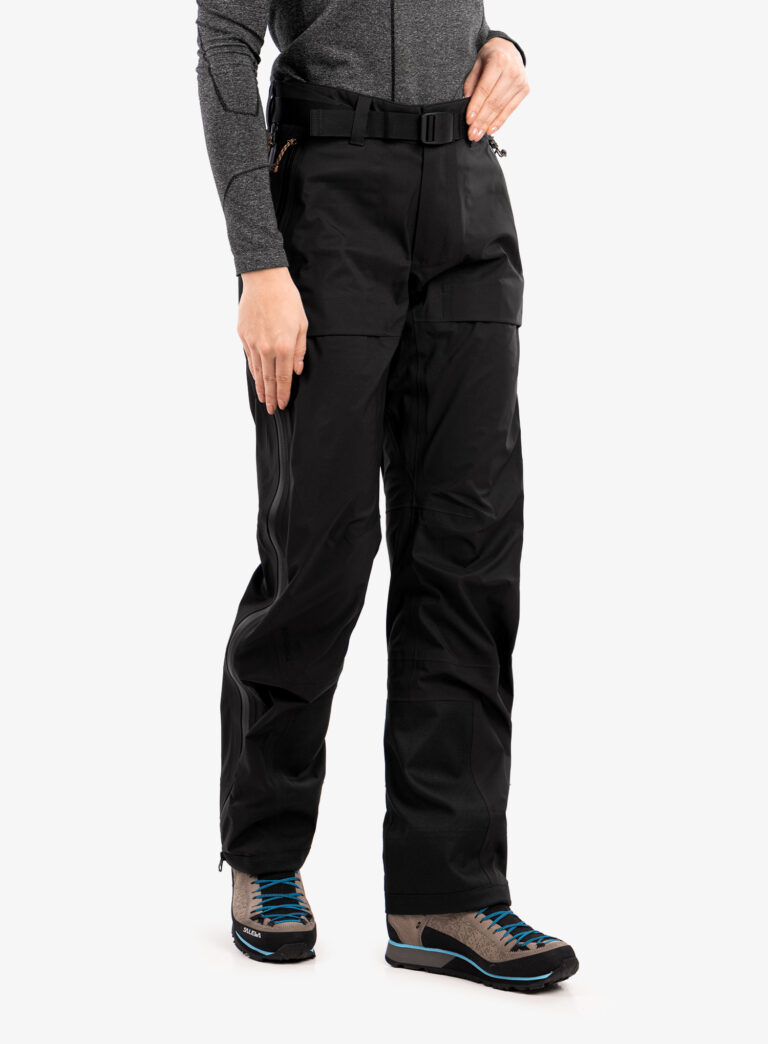 Original Pantaloni femei Fjallraven Keb Eco-Shell Trousers  - black