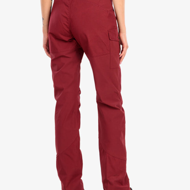 Pantaloni femei Fjallraven Nikka Trousers Curved  - bordeaux red preţ