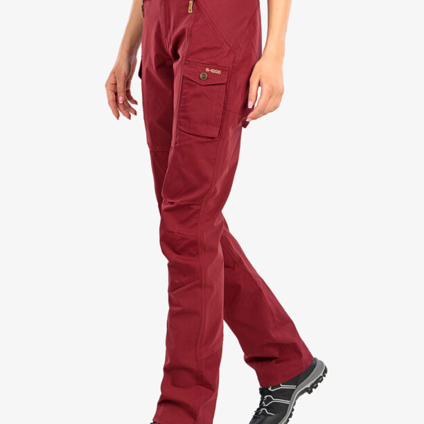 Cumpăra Pantaloni femei Fjallraven Nikka Trousers Curved  - bordeaux red