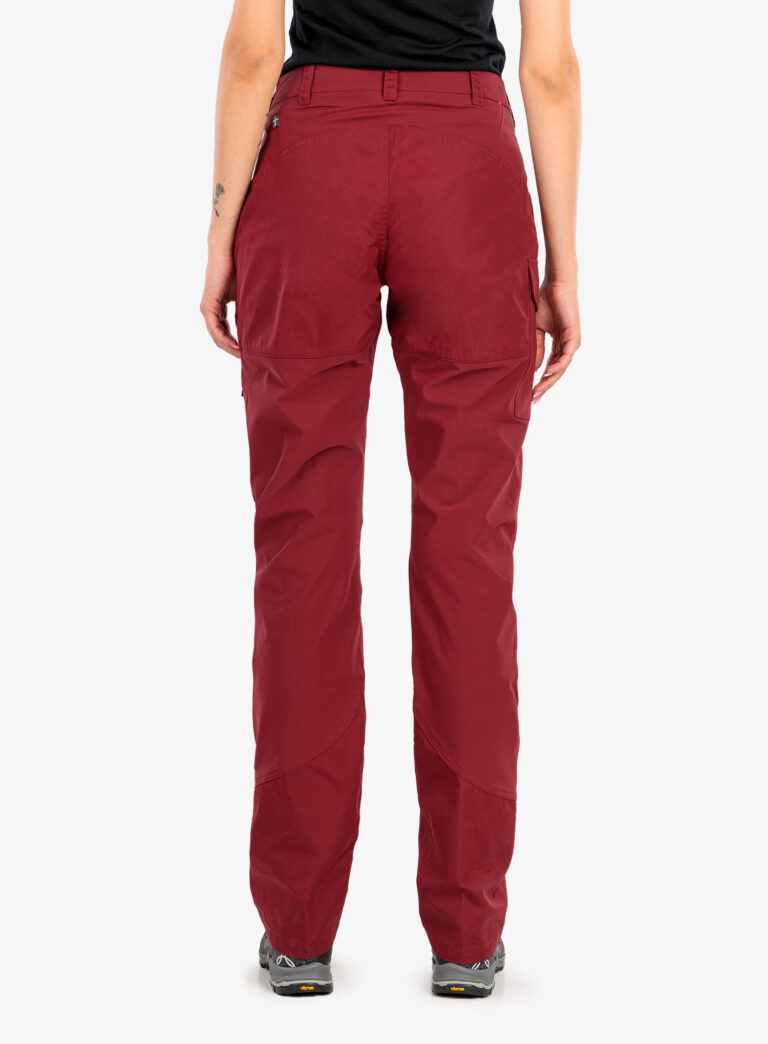 Preţ Pantaloni femei Fjallraven Nikka Trousers Curved  - bordeaux red