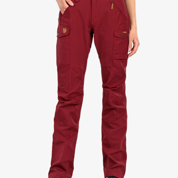 Pantaloni femei Fjallraven Nikka Trousers Curved  - bordeaux red