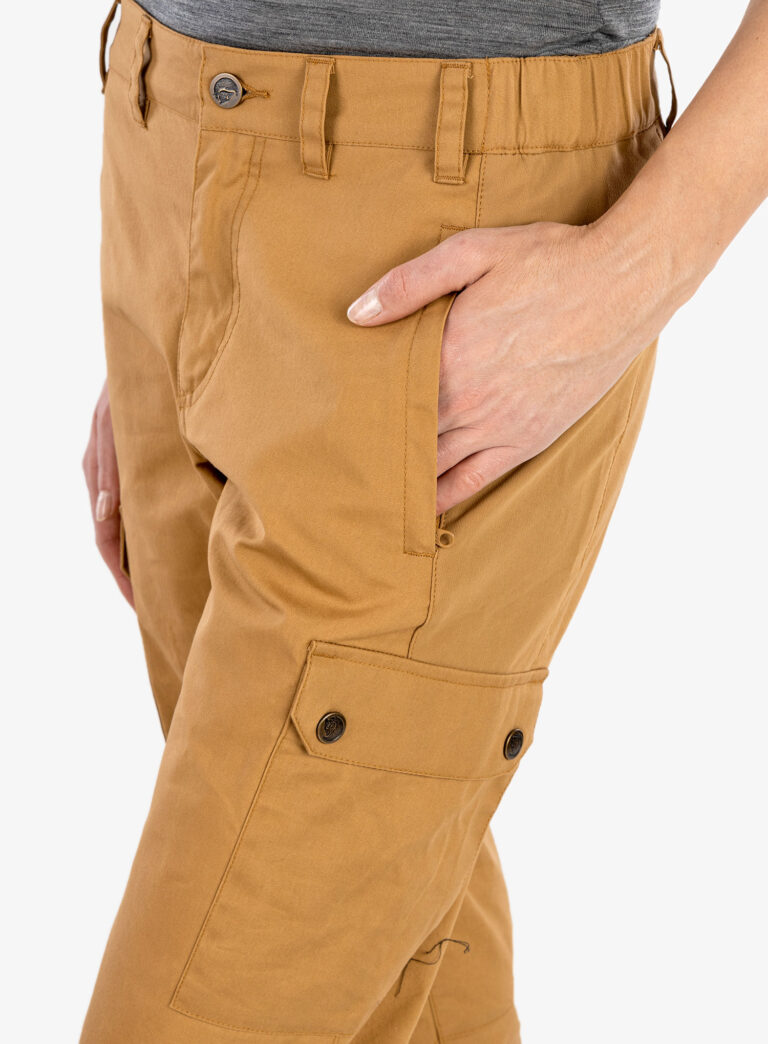 Pantaloni femei Fjallraven Stina Trousers - buckwheat brown - imagine 6