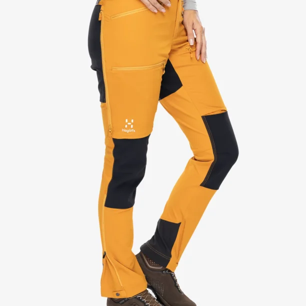 Cumpăra Pantaloni femei Haglofs Rugged Slim Pant - desert yellow/true black