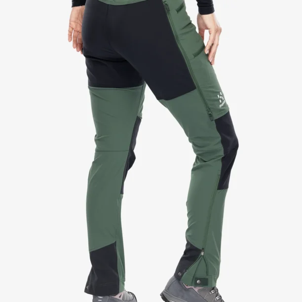 Preţ Pantaloni femei Haglofs Rugged Slim Pant - fjell green/true black