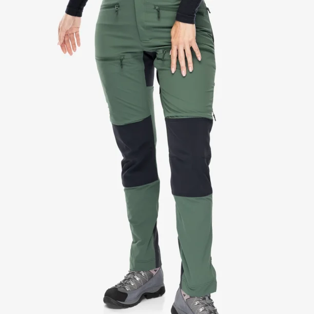 Pantaloni femei Haglofs Rugged Slim Pant - fjell green/true black