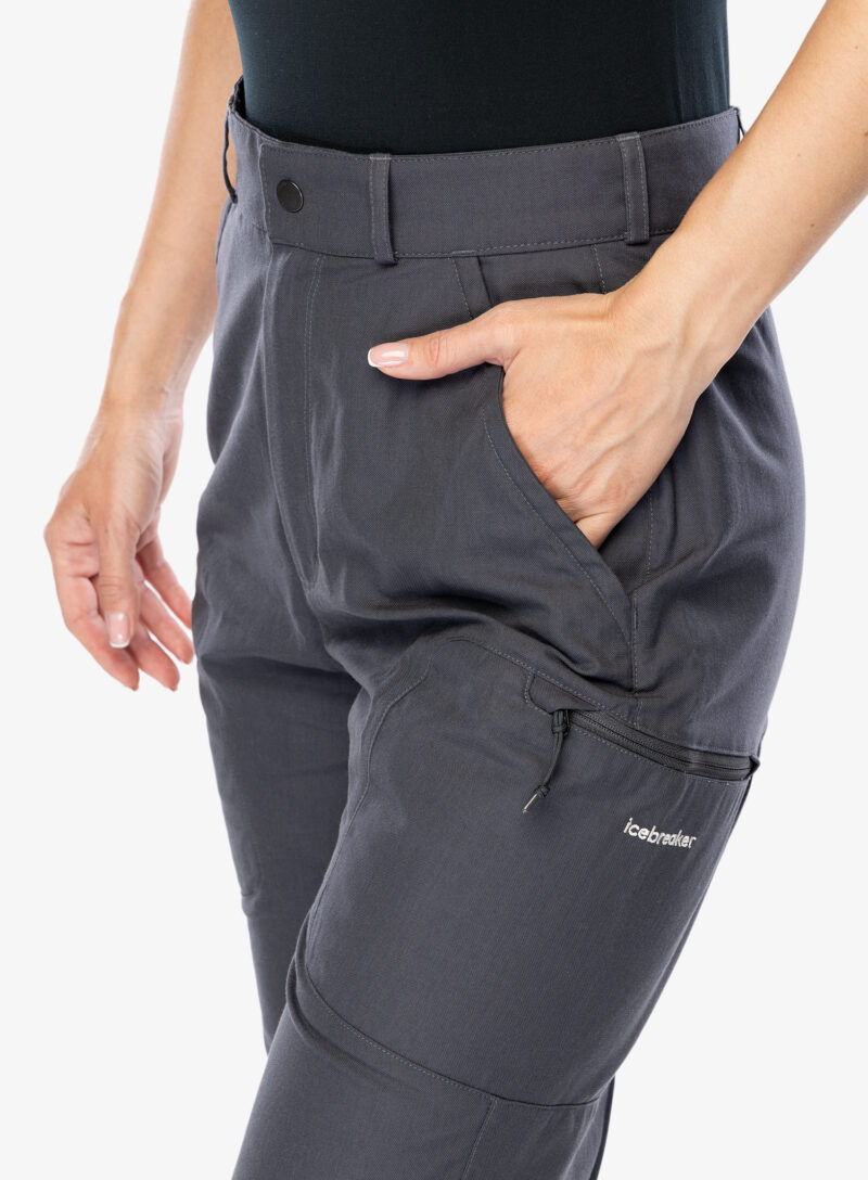 Original Pantaloni femei Icebreaker Hike Pants - monsoon