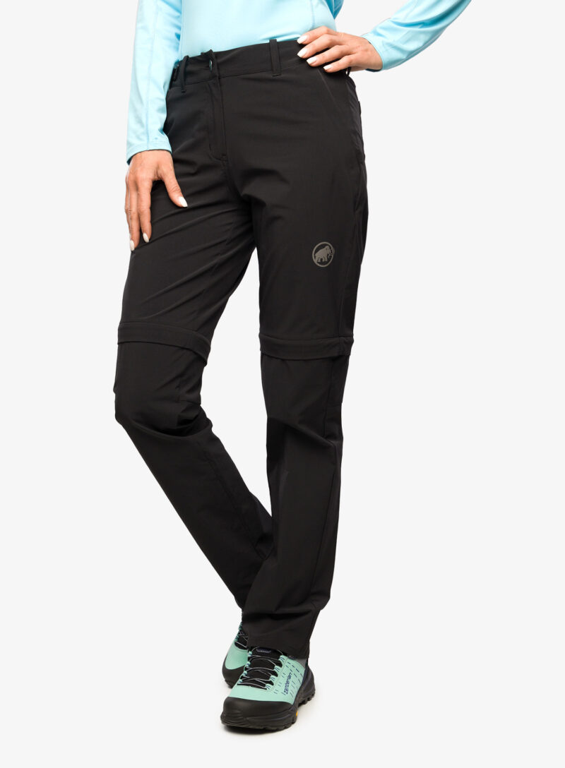 Original Pantaloni femei Mammut Runbold Zip Off Pants - black